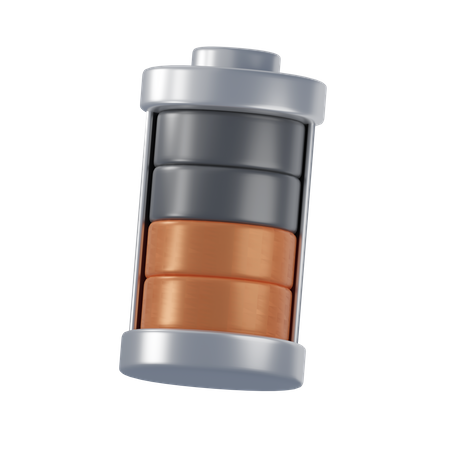 Medium Battery  3D Icon