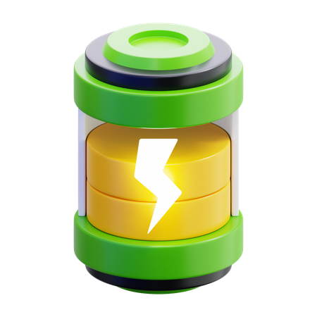 Medium Battery  3D Icon