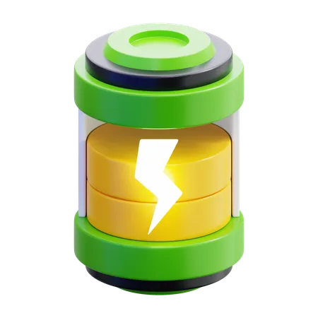 Medium Battery  3D Icon