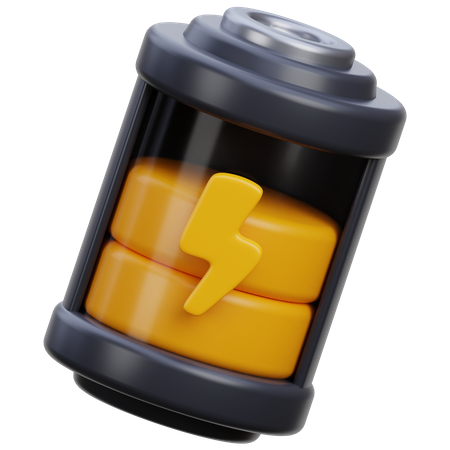 Medium Battery  3D Icon
