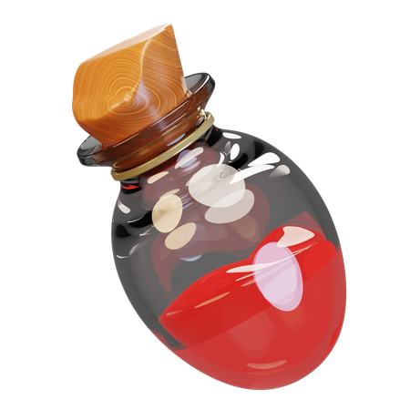 Medium Health Potion  3D Icon