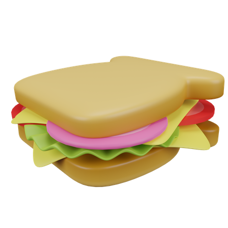Medium Sandwich  3D Icon