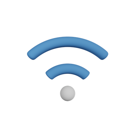 Medium Wifi Signal  3D Illustration