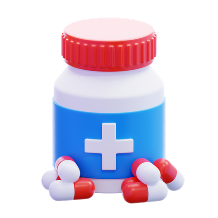 Medizin Kapseln  3D Icon