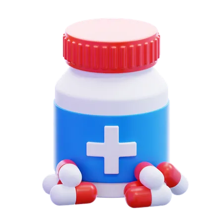 Medizin Kapseln  3D Icon