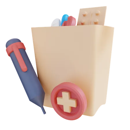 Medizin Rezept  3D Icon