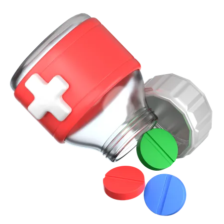 Medizin Tablette  3D Icon