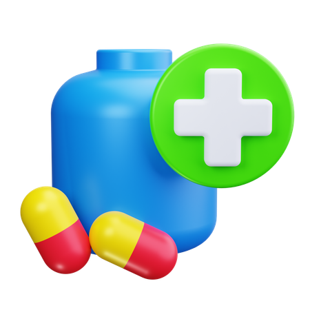 Medizinflasche  3D Icon