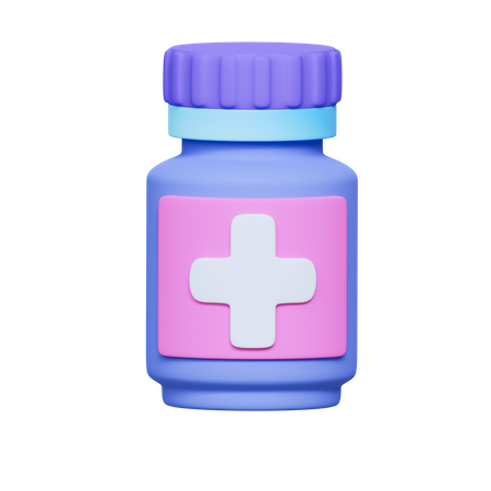 Medizinglas  3D Icon
