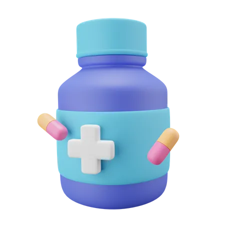 Medizinglas  3D Icon
