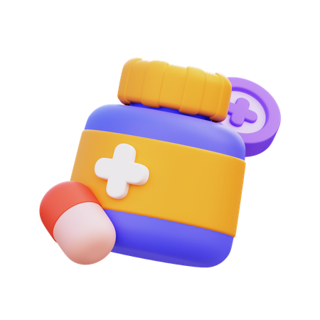 Medizinglas  3D Icon