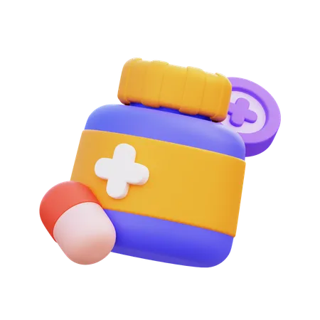 Medizinglas  3D Icon