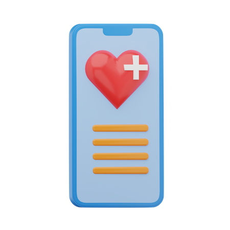 Medizinische App  3D Icon