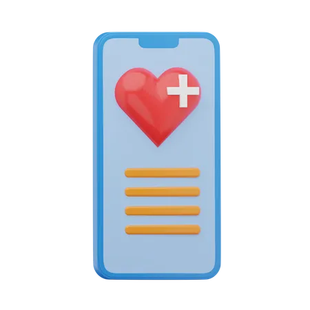 Medizinische App  3D Icon