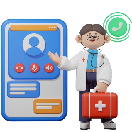 Medizinische Notfallversorgung  3D Icon