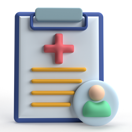 Medizinischer Bericht  3D Icon