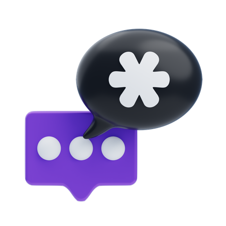 Medizinischer Chat  3D Icon