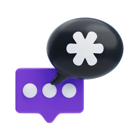 Medizinischer Chat  3D Icon