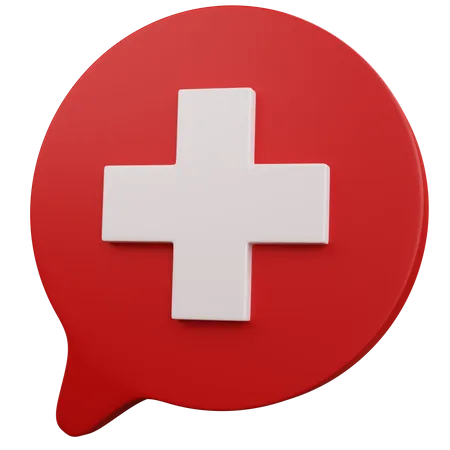 Medizinischer Chat  3D Icon