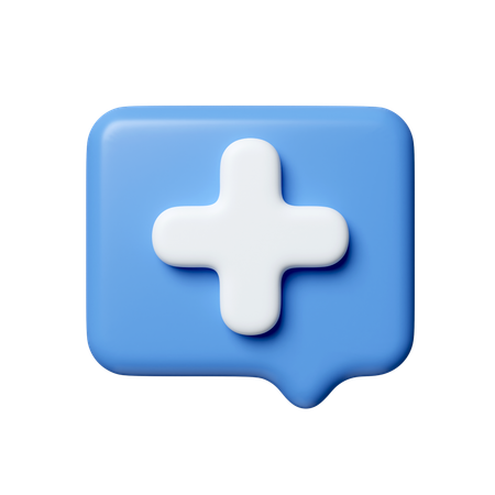 Medizinischer Chat  3D Icon