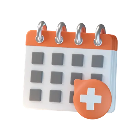 Medizinischer Kalender  3D Icon