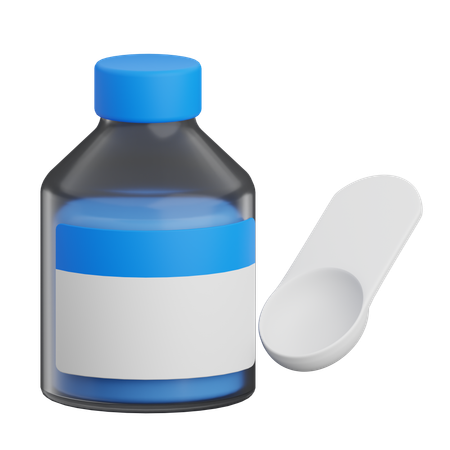 Medizinischer Sirup  3D Icon