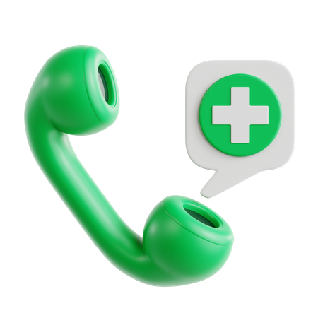 Medizinisches Callcenter  3D Icon