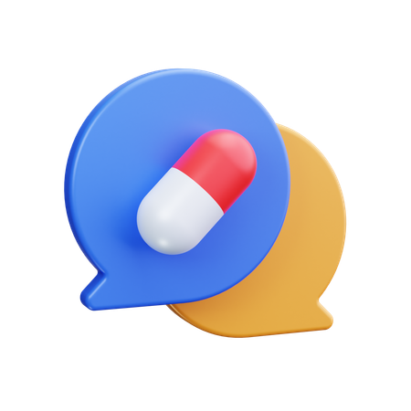 Medizinisches Gespräch  3D Icon