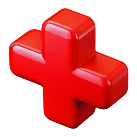 Medizinisches Kreuz  3D Icon