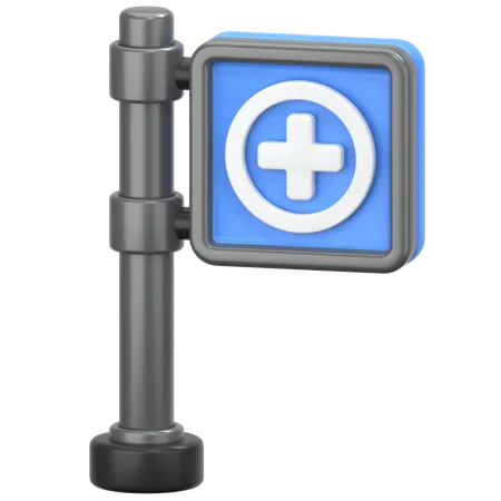 Medizinisches Schild  3D Icon