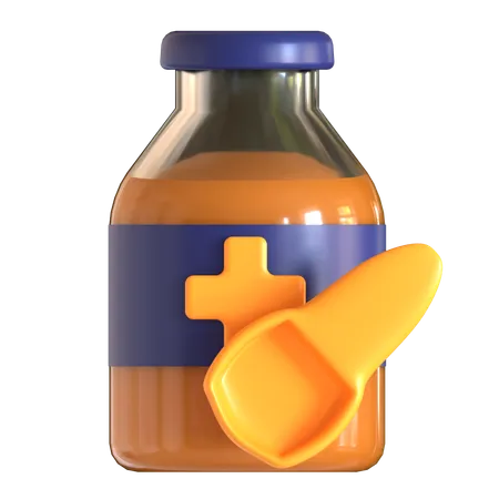 Medizinischer Sirup  3D Icon