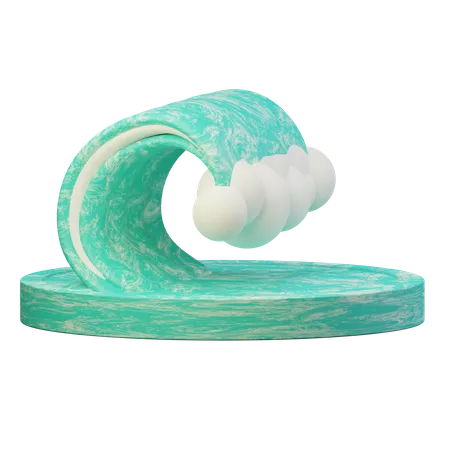 Ozean Wellen  3D Illustration