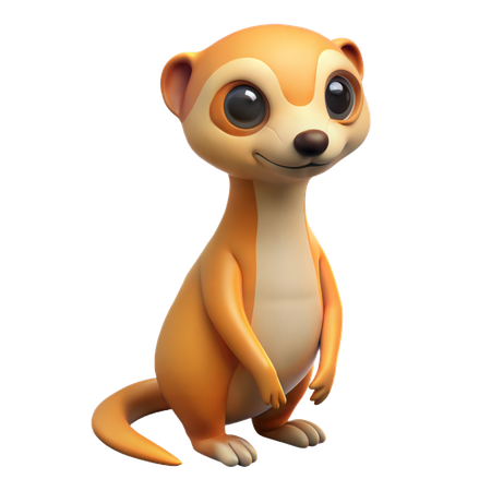 Meerkat  3D Icon