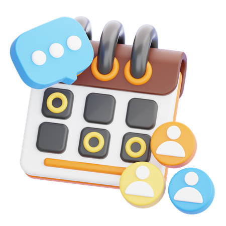 Meeting Date  3D Icon