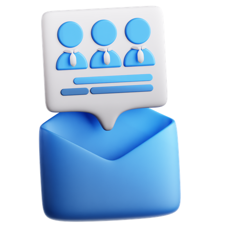 会議の招待  3D Icon