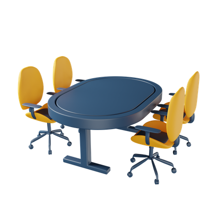 Meeting Room  3D Illustration