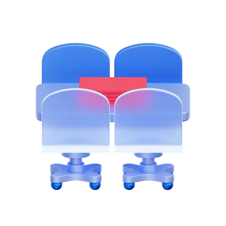 Meeting Room Setup  3D Icon