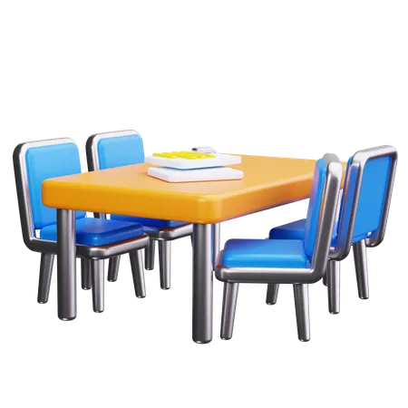 Meeting Table  3D Icon