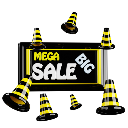 Mega Big Sale  3D Icon