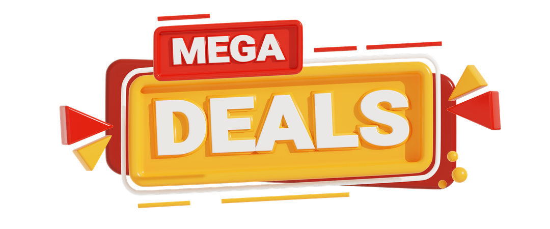 Mega Deals  3D Icon