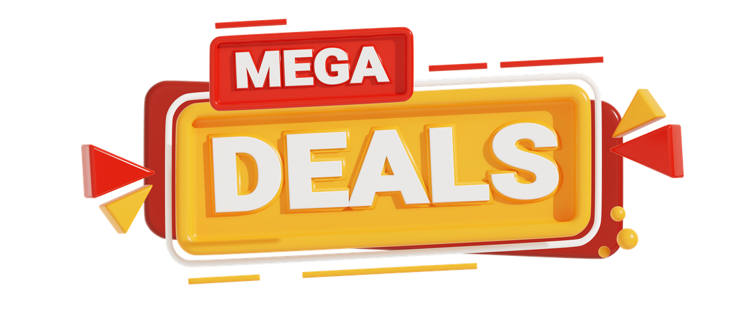 Mega Deals  3D Icon