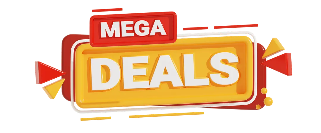 Mega Deals  3D Icon