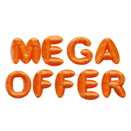 Mega oferta  3D Icon