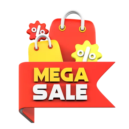 Mega oferta de venta  3D Icon