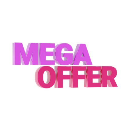 Mega offer  3D Icon