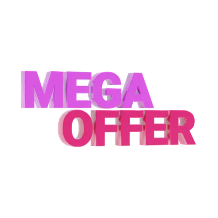Mega offer  3D Icon