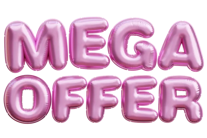 Mega Offer  3D Icon