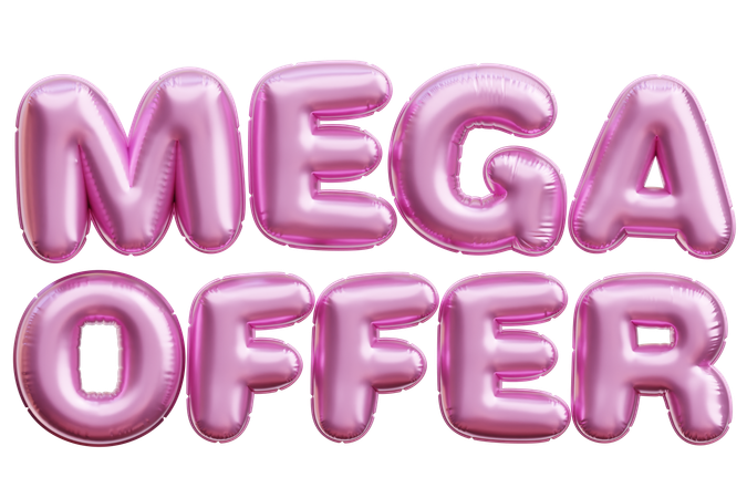 Mega Offer  3D Icon