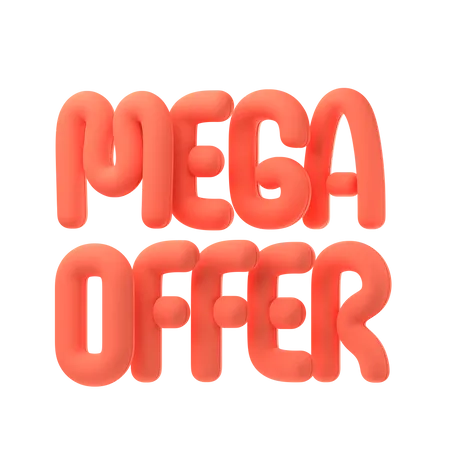 Mega offer  3D Icon