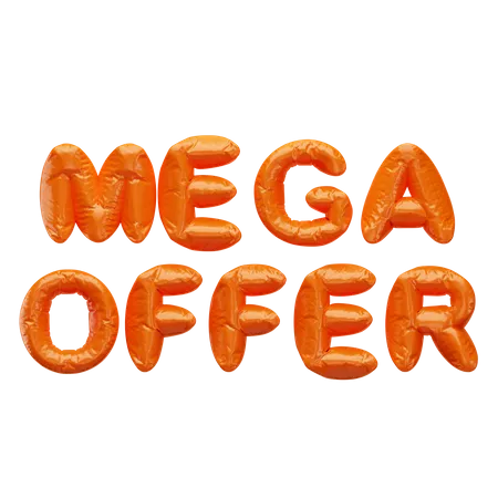 Mega Offer 3D Icon